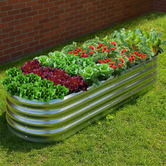 Living Fusion Gordo Galvanised Steel Raised Garden Bed