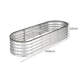 Living Fusion Gordo Galvanised Steel Raised Garden Bed