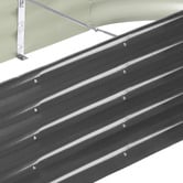 Living Fusion Gordo Galvanised Steel Raised Garden Bed