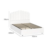 Living Fusion Ellora Boucle Gas Lift Storage Bed Frame