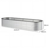 Living Fusion Gaya Galvanised Steel Raised Garden Bed