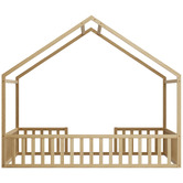 Living Fusion Gunther Pine Wood Bed Frame