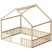 Living Fusion Gunther Pine Wood Bed Frame
