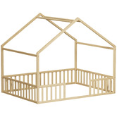 Living Fusion Gunther Pine Wood Bed Frame