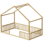 Living Fusion Gunther Pine Wood Bed Frame