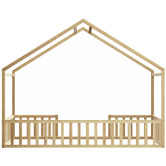 Living Fusion Gunther Pine Wood Bed Frame