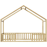 Living Fusion Gunther Pine Wood Bed Frame