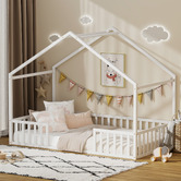 Living Fusion Gunther Pine Wood Bed Frame
