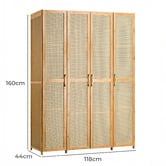 Living Fusion Tyro 4 Door Wardrobe