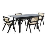 Living Fusion 4 Seater Laurent Extendable Dining Table &amp; Chair Set