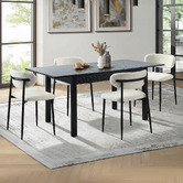 Living Fusion 4 Seater Lucien Extendable Dining Table &amp; Chair Set