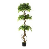 Living Fusion 180cm Potted Faux Ficus Trees
