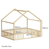 Living Fusion Gunther Pine Wood Bed Frame