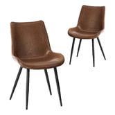 Living Fusion Riesha Faux Leather Dining Chairs