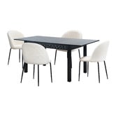 Living Fusion 4 Seater Jasmine Extendable Dining Table &amp; Chair Set