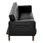 Living Fusion Matthew 3 Seater Single Faux Leather Sofa Bed