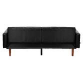 Living Fusion Matthew 3 Seater Single Faux Leather Sofa Bed