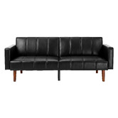 Living Fusion Matthew 3 Seater Single Faux Leather Sofa Bed