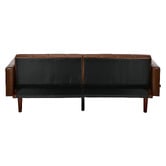 Living Fusion Matthew 3 Seater Single Faux Leather Sofa Bed