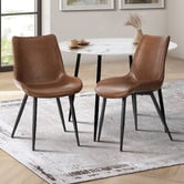 Living Fusion Riesha Faux Leather Dining Chairs