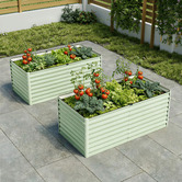 Living Fusion Pierre Galvanised Steel Garden Beds