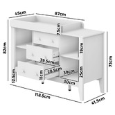 Living Fusion Emory 3 Drawer Change Dresser
