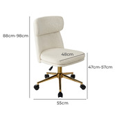 Living Fusion Keller Upholstered Office Chair