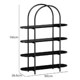Living Fusion Zani 4 Tier Shelving Unit