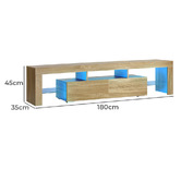 Living Fusion Aiyana 2 Drawer Entertainment Unit with LED