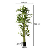 Living Fusion 180cm Potted Faux Bamboo Trees