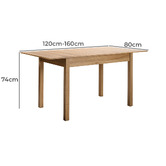 Living Fusion 4 Seater Kristine Extendable Dining Table &amp; Chair Set
