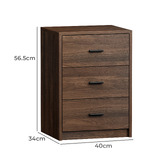 Living Fusion Arlo 3 Drawer Bedside Table