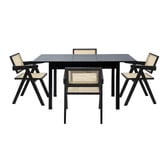 Living Fusion 4 Seater Laurent Extendable Dining Table &amp; Chair Set
