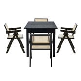Living Fusion 4 Seater Laurent Extendable Dining Table &amp; Chair Set