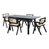 Living Fusion 4 Seater Laurent Extendable Dining Table &amp; Chair Set