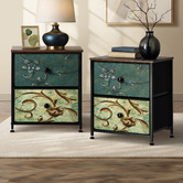 Living Fusion Vanderco 2 Drawer Bedside Tables