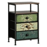 Living Fusion Vanderco 3 Drawer Bedside Table