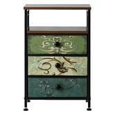 Living Fusion Vanderco 3 Drawer Bedside Table
