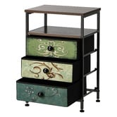 Living Fusion Vanderco 3 Drawer Bedside Table