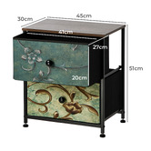 Living Fusion Vanderco 2 Drawer Bedside Tables