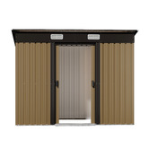 Living Fusion Edison Galvanised Steel Storage Shed