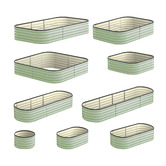 Living Fusion Gaya 9-in-1 Modular Raised Garden Bed