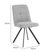 Living Fusion Lhenna Upholstered Dining Chairs