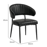 Living Fusion Tammy Faux Leather Dining Chairs
