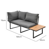 Living Fusion 8 Seater Anie Outdoor Dining Set