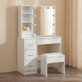 Living Fusion 2 Piece Emily Dressing Table &amp; Stool Set