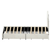 Living Fusion Akela Velvet Bed Frame with LED &amp; Drawers
