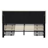 Living Fusion Akela Velvet Bed Frame with LED &amp; Drawers
