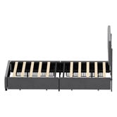 Living Fusion Akela Velvet Bed Frame with LED &amp; Drawers