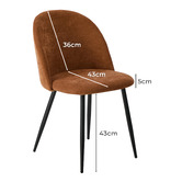 Living Fusion Petier Upholstered Dining Chairs